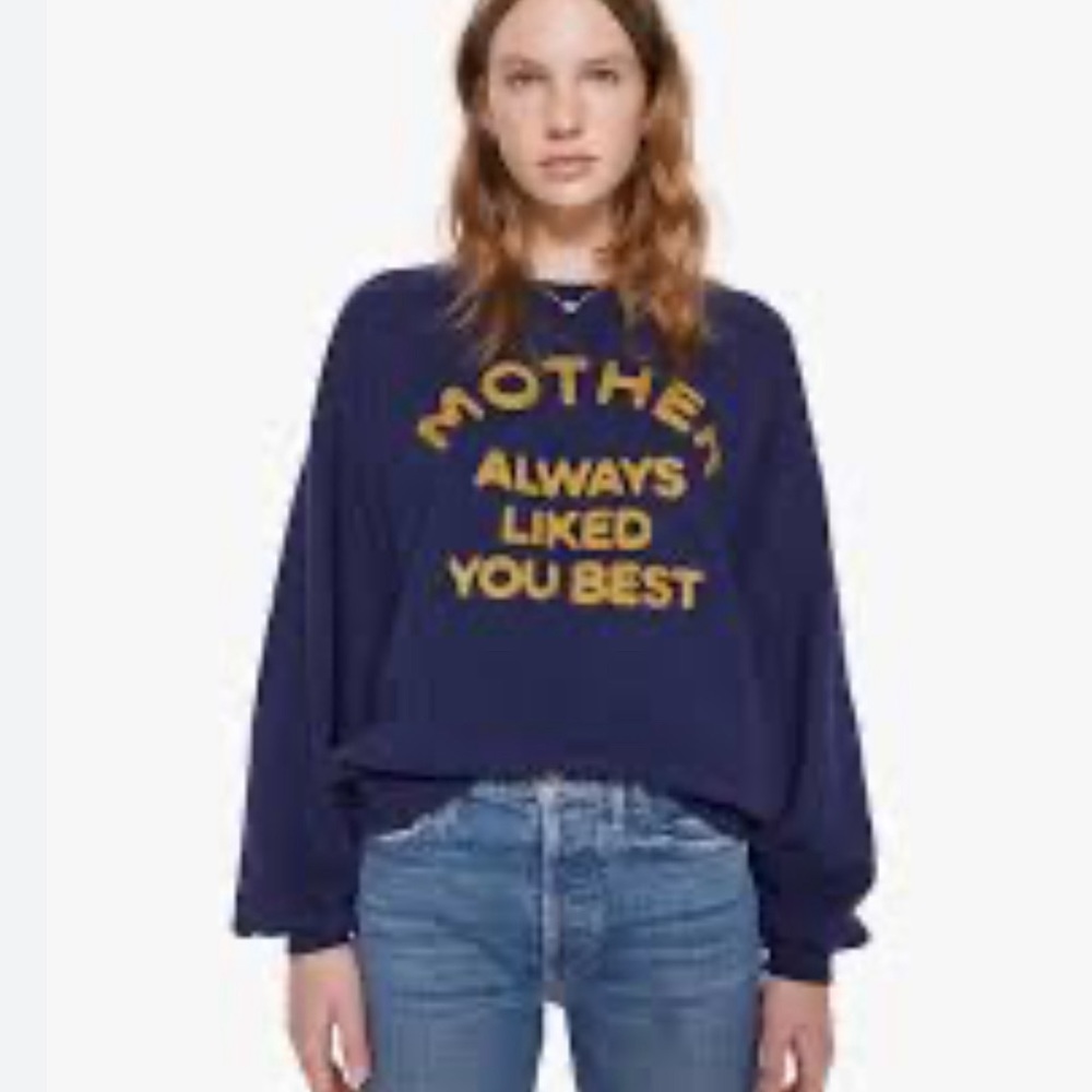 Mother crew neck graphic sweatshirt XS